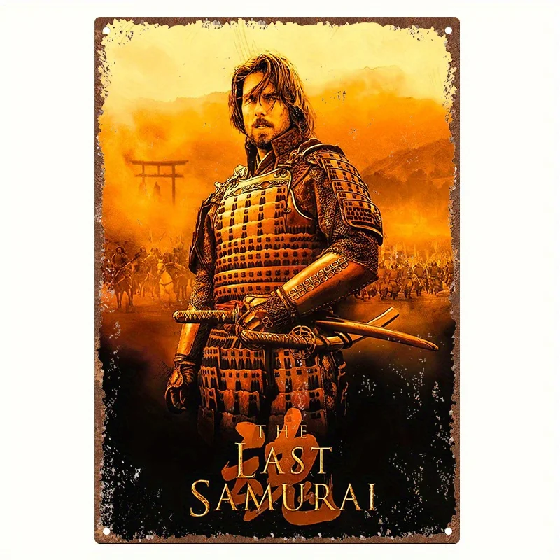Room Decor , Vintage Metal Tin Sign, Nostalgic Film And Television Themethe Last Samurai(F79A5), Poster, Aluminum Material