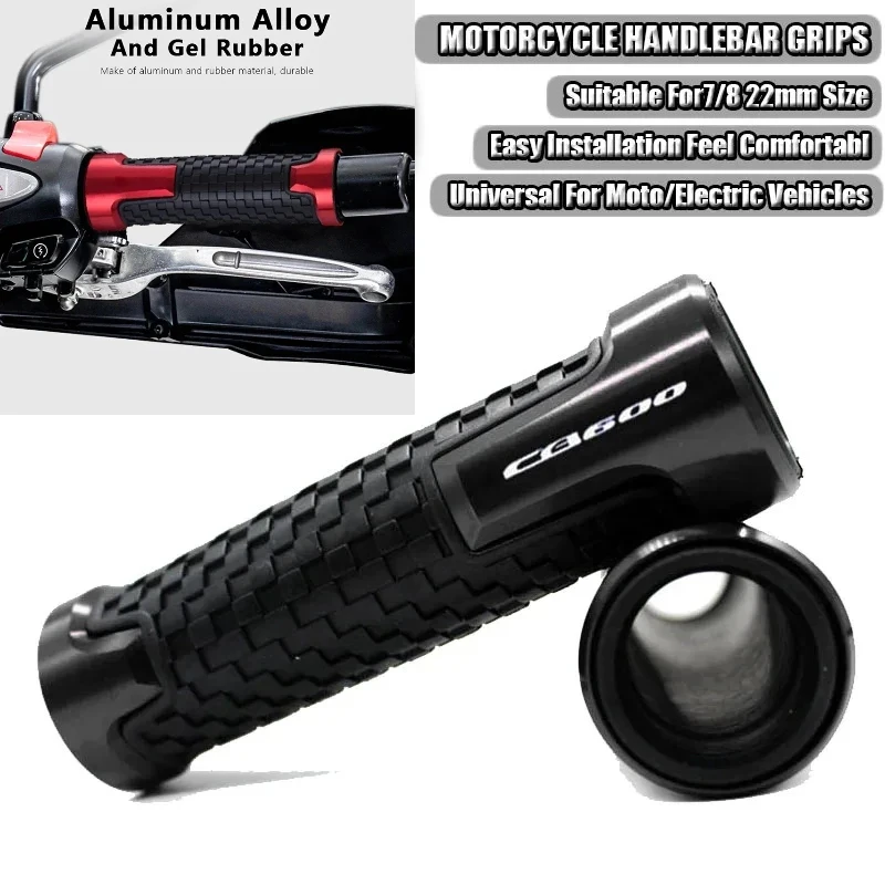 New For CB600 CB600F CB 600 F 600F HORNET 1998-2001 Motorcycle CNC Accessories 7/8'' 22mm Handle Bar Grips Handlebar Grip Cover