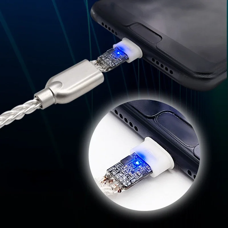 CS46L41 Pure silver DAC HiFi cable Type-C to 3.5mm Digital Amplifier Decoding Audio Adapter For Android Win10 huawei mi Google