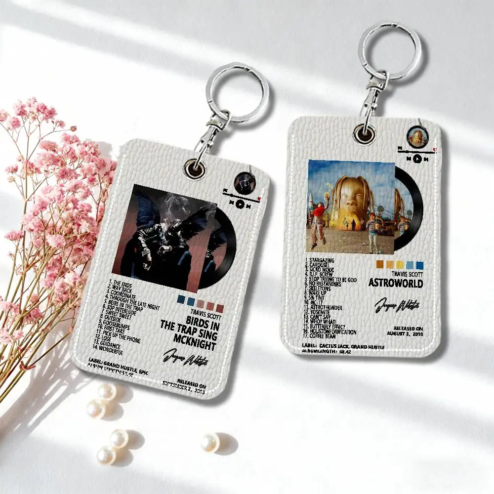 

Кожаный брелок-ключница T-Travis C-Cactus S-Scott для альбомов, держатель для карт доступа, защитный чехол для бесконтактных карт Community Water Drop