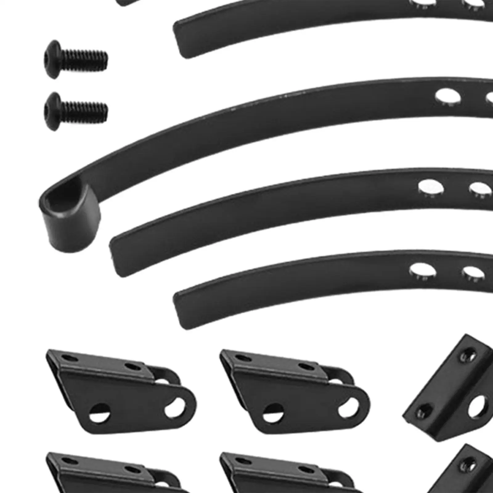 Molla di sospensione di simulazione 1/14, metallo portatile leggero ad alte prestazioni per autocarro con cassone ribaltabile RC, accessori neri Parte di auto RC