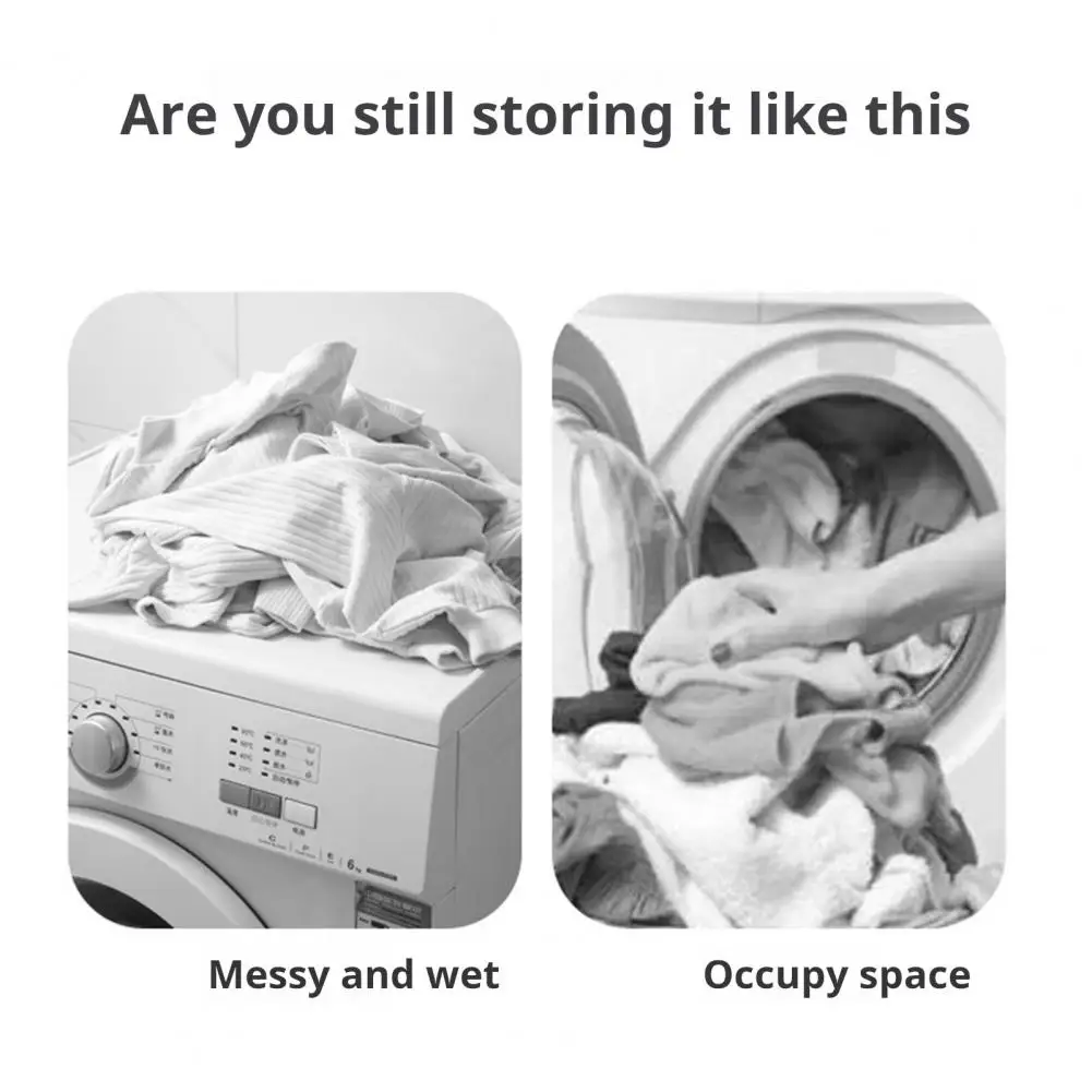 Clothes Basket Portable Laundry Hamper Multifunctional Capacity Laundry Basket with Handle Breathable Mesh Design for Home