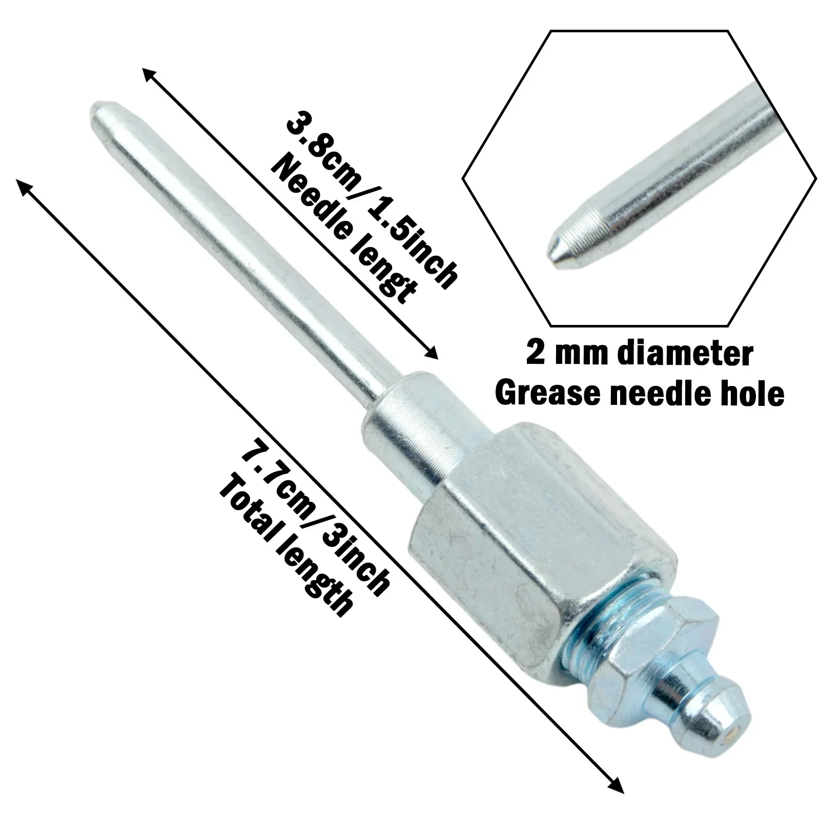 Imagem -02 - Agulhas de Graxa para Articulações Esféricas Mini Rolamento Bocal de ar Portátil Ferramenta de Graxa Ferramentas Pneumáticas 1pc