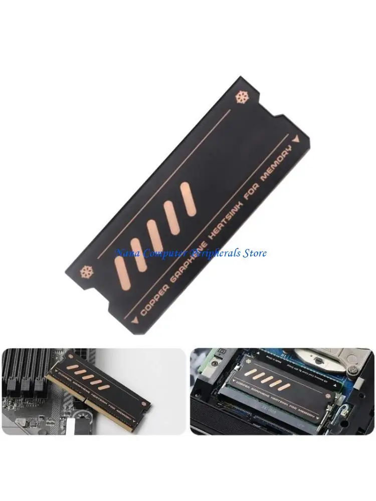 F68C 2/4PCS Copper Plated  Notebook Gaming Laptop Memory Heatsink Cooling Vest Radiator M.2 NVME SSD Cooler Heat Sink