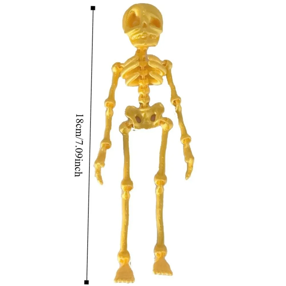 Beweegbare skeletrek koelkast sticker prachtige grappige koelkast magneten decoratie persoonlijkheid Halloween ornamenten partij