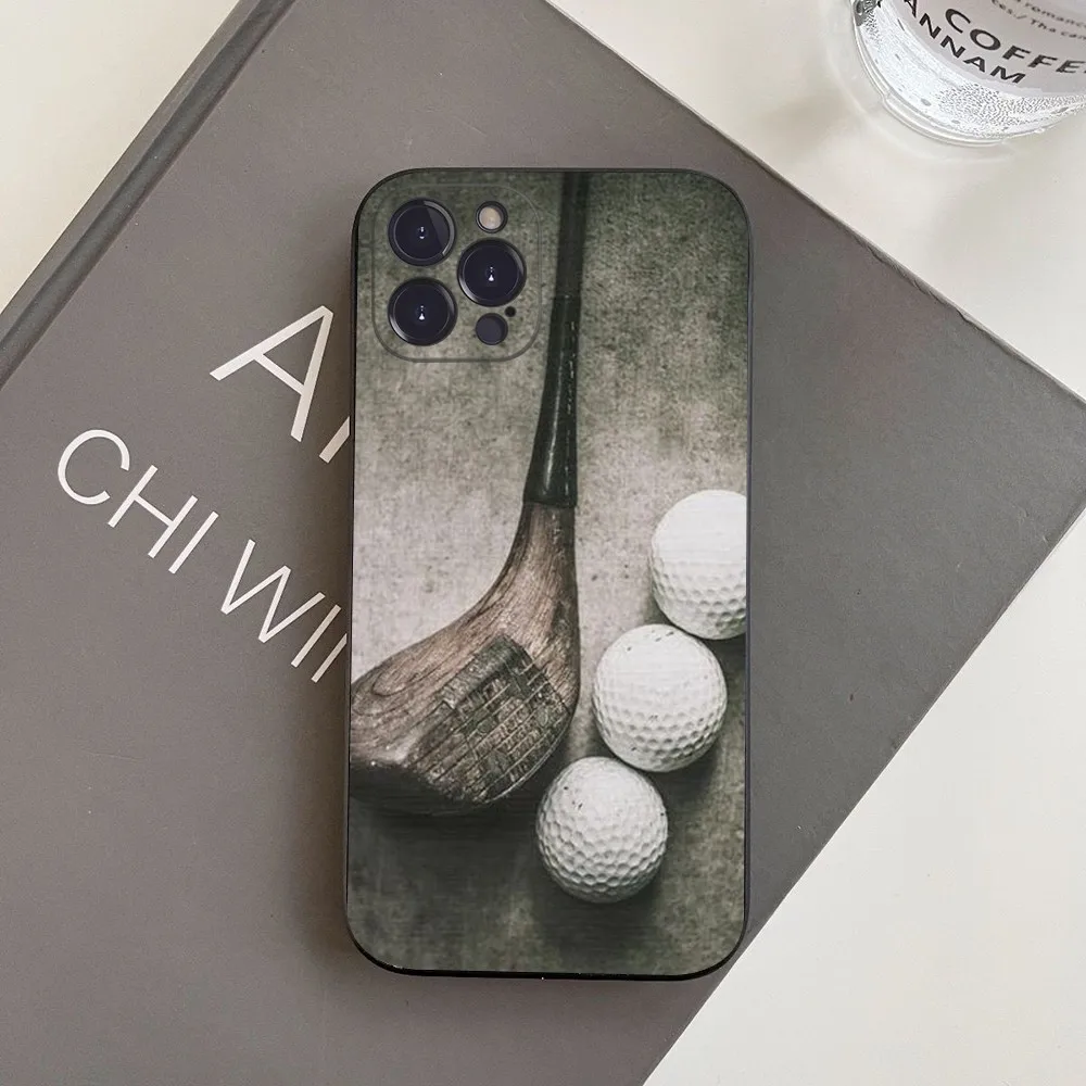 Sport Golf Ball Phone Case For iPhone 15 14 11 12 13 Mini Pro XS Max Cover 6 7 8 Plus X XR SE 2020 Funda Shell