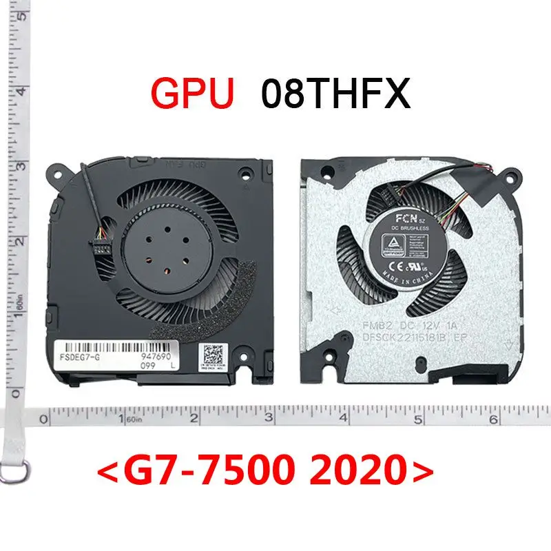 12 В 5 В новый охлаждающий вентилятор для ноутбука, процессора, радиатор для DELL INSPIRON G7-7790 G7-7590 G5-5590 P82F G7-7500 2020