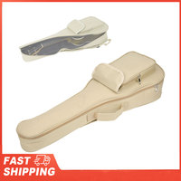 Ukulele Carry Bag Case Guitar Parts Musical Instrument Accessories Beige 24in IN‑25
