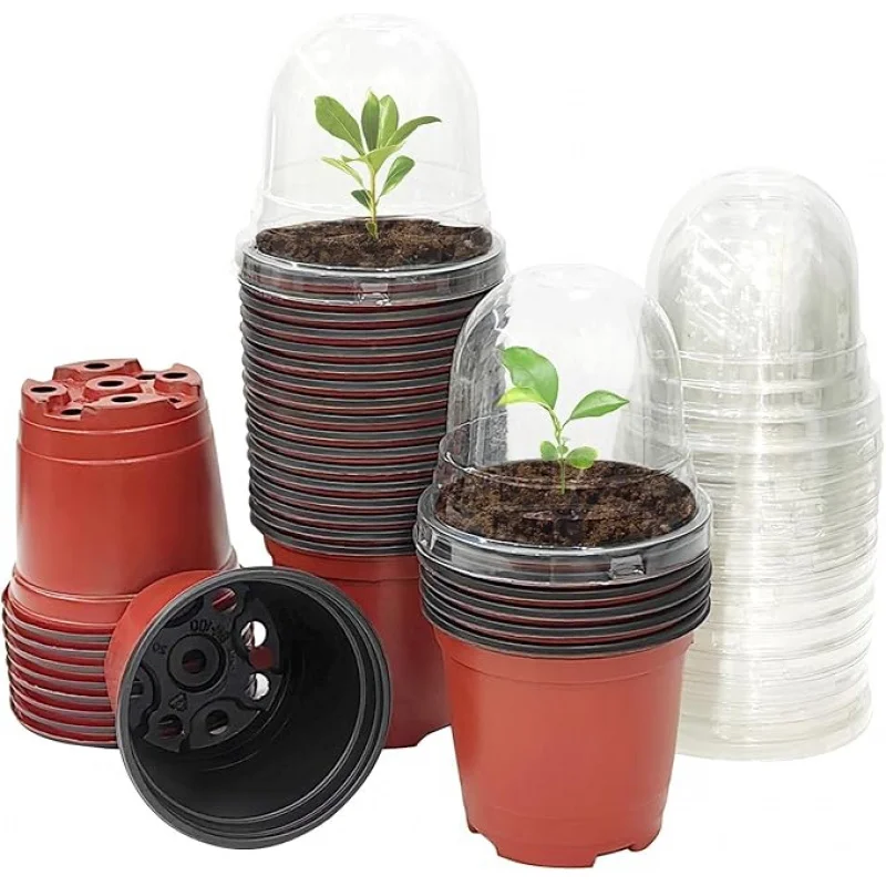 Plant Nursery Pot with Humidity Dome Soft Baby Pot,High-quality seeds,Starting from the lid