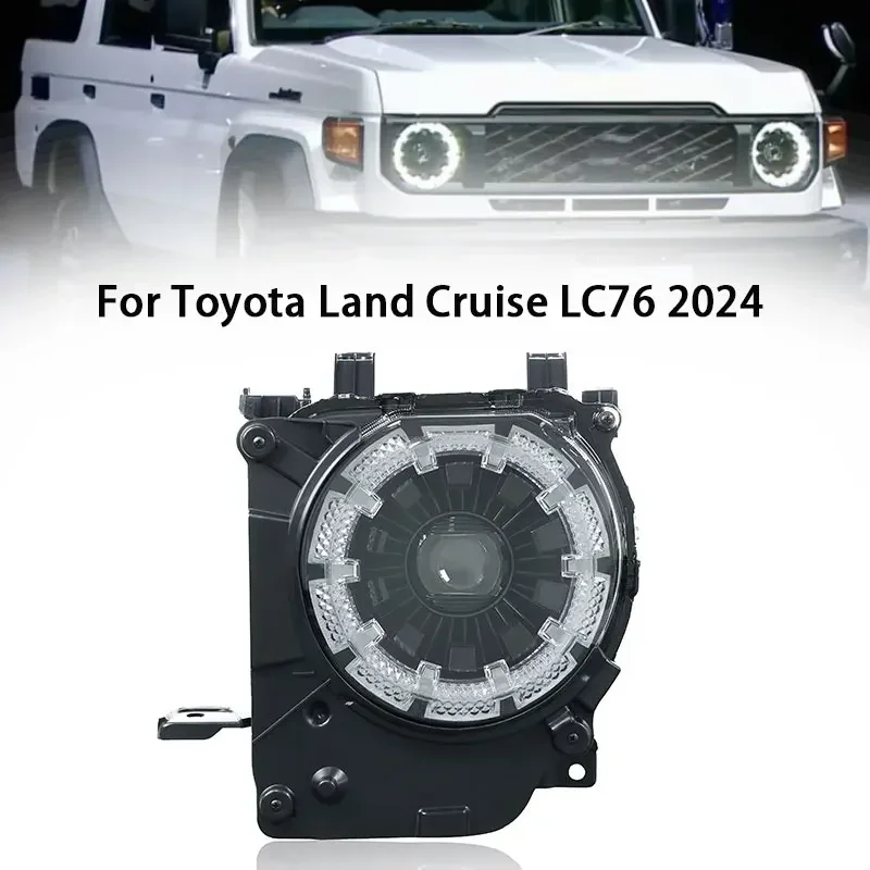 

A Pair of Powerful Headlights for Cars Toyota Land Cruiser LC76 2024 Front Lamp Projector Lens DRL LED Turn Signal Car Accessory