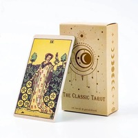 The Classic Tarot Cards Deck A 78Pcs For Easy Beginners Fate Fortune Telling Party  Board Game,Holiday Party Game Tools