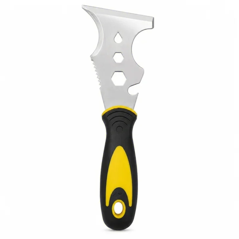 1PC 15-in-1 Multi-Use Stainless Steel Putty Knife with Paint Scraper Wallpaper Can Opener - Home DIY Construction Tool