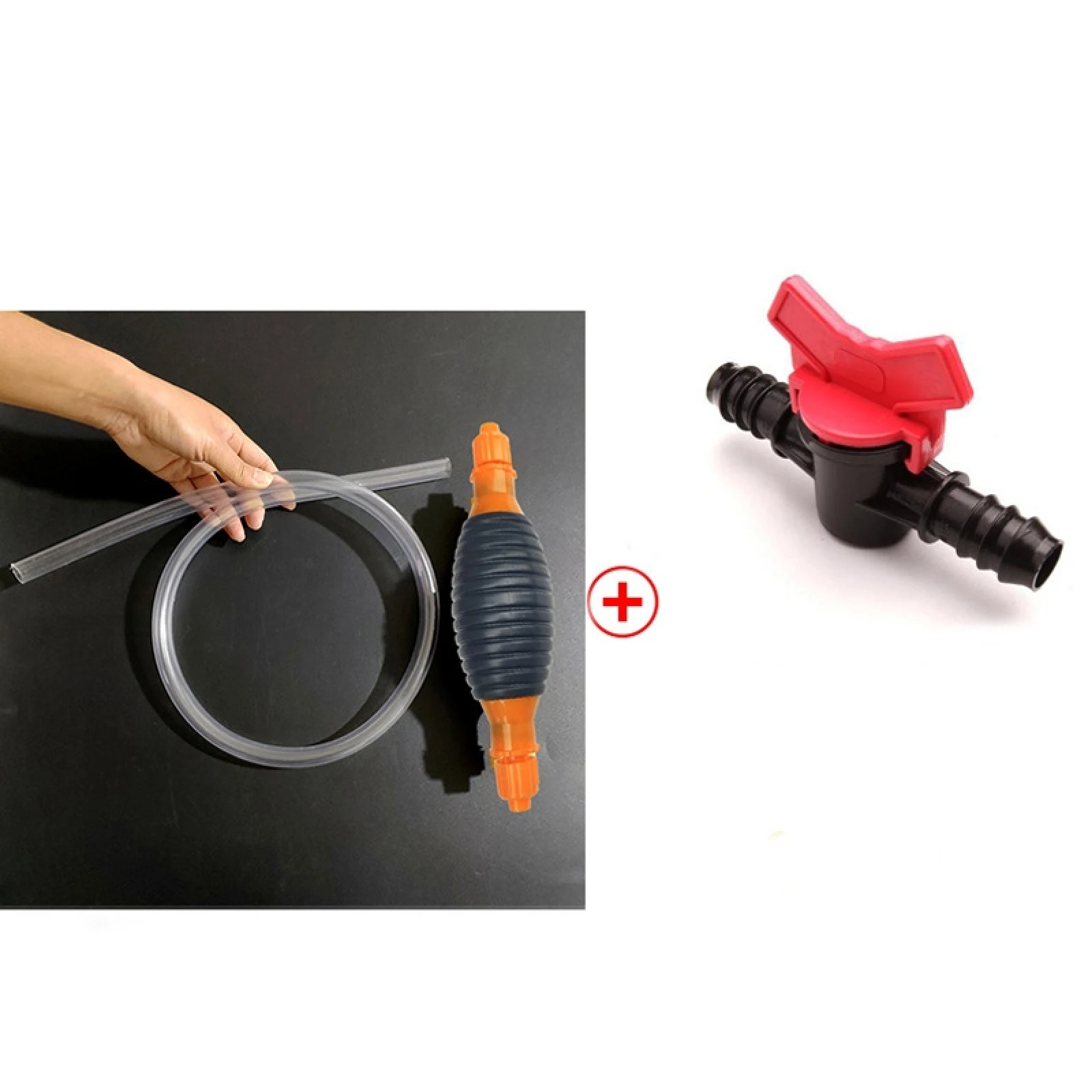 2pcs Manual Gasoline Oil Sucker Water Deflector Car Fuel Tank Extractor Add Urea Oil Well Pump Increased Air Balloon