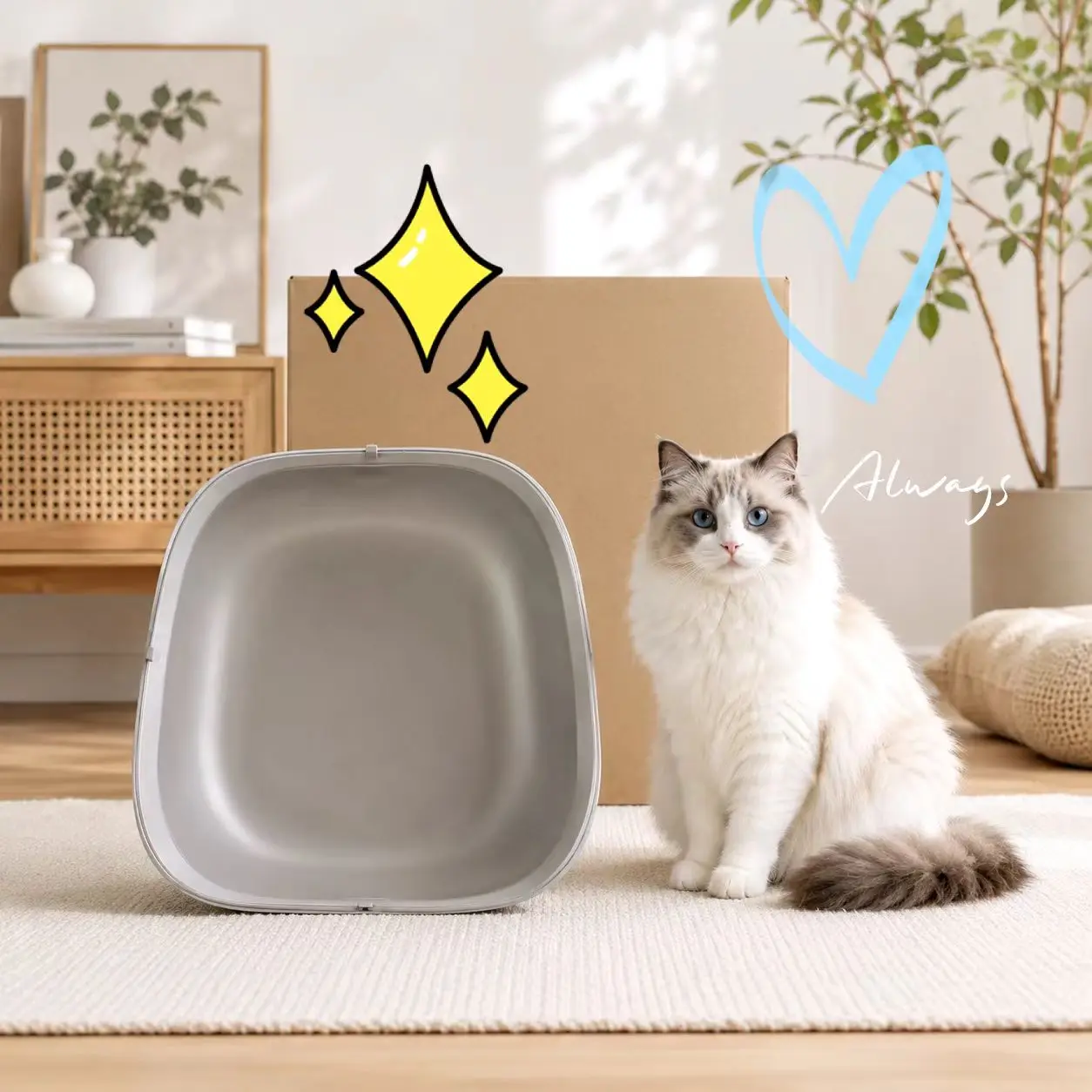 Silikon-Katzenstreu-Matte für Automatische Katzentoilette Wasserdicht Rutschfest Urinbeständig Streuauffangmatte Leicht zu Reinigen Haustier-Toilettenunterlage