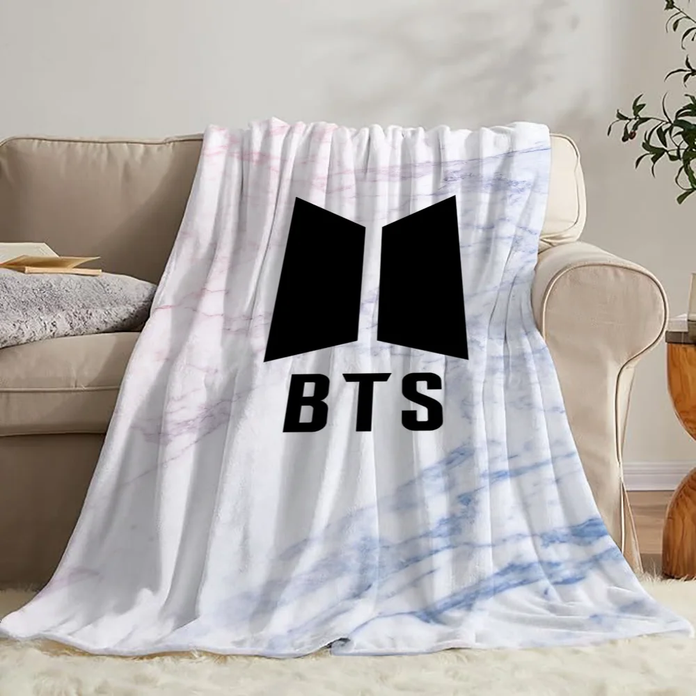 Blankets for Decorative Sofa Blanket Bed BTS Camping Blanket King Size Fluffy Plaid Home and Decoration Cobija Blankets & Throws