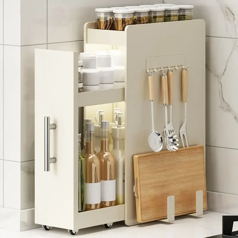 Kitchen rack, pull-out seasoning multi-functional countertop