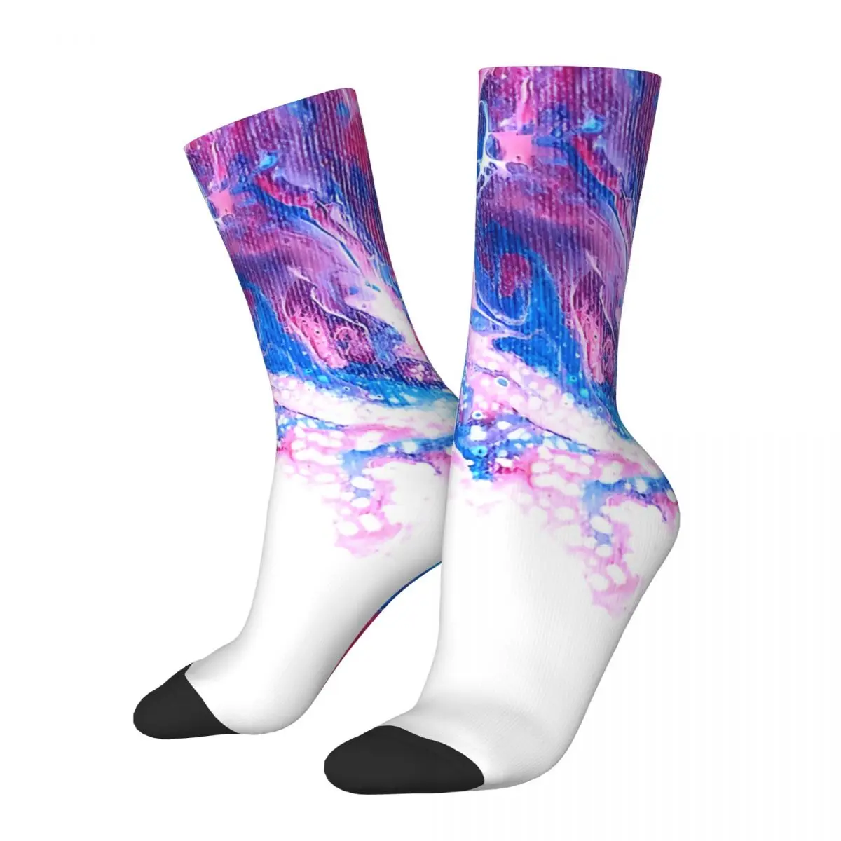 

Crazy compression Flow Motion Sock for Men Harajuku Quality Pattern Crew Sock Novelty