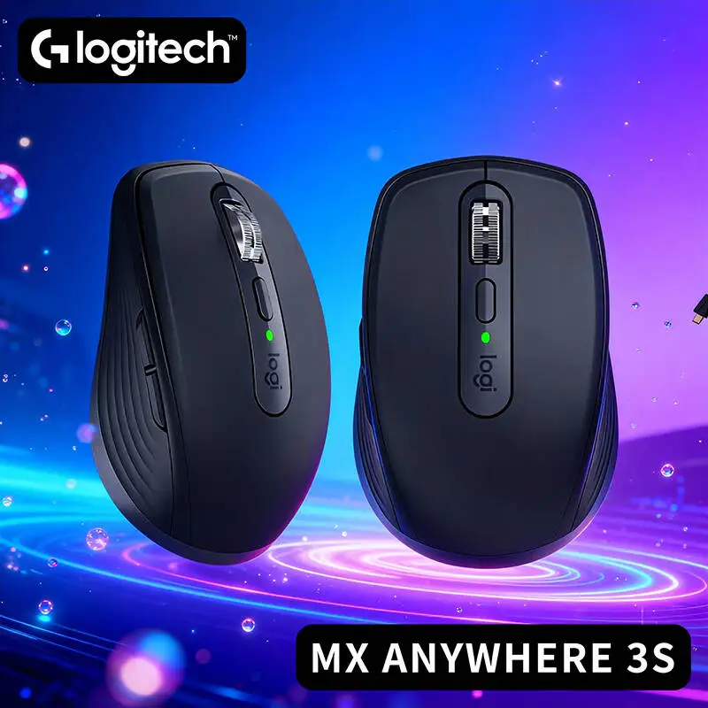 

Профессиональная мышь Logitech MX Anywhere 3S — стекло с отслеживанием 8K DPI, противоскользящая, MagicSpeed Scroll, бесшумные кнопки, офис и путешествия