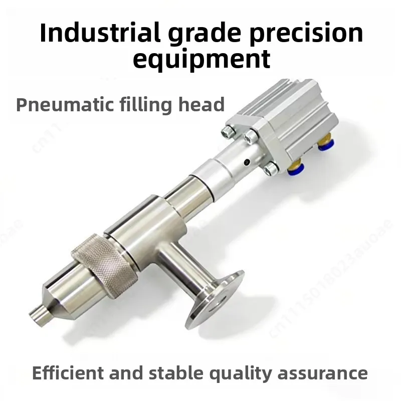 304 Stainless Steel Pneumatic Filling Head Detachable Liquid Paste Sauce Filling Valve Replacement Accessory for Filling Machine