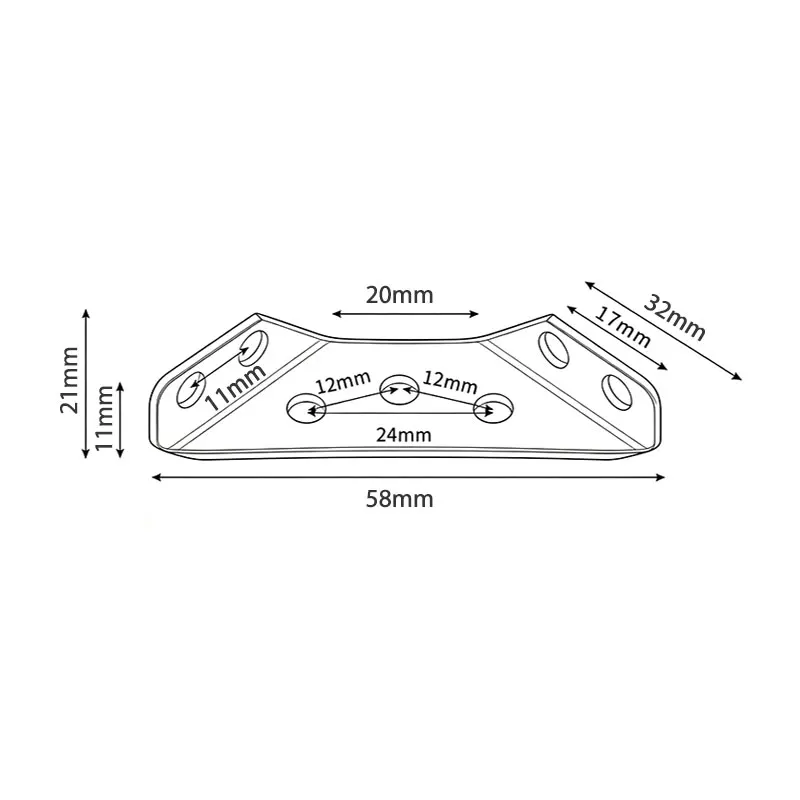 Thickened 90 Degrees Right Angle Stainless Steel Fixed Bracket Furniture Connectors - Home Improvement