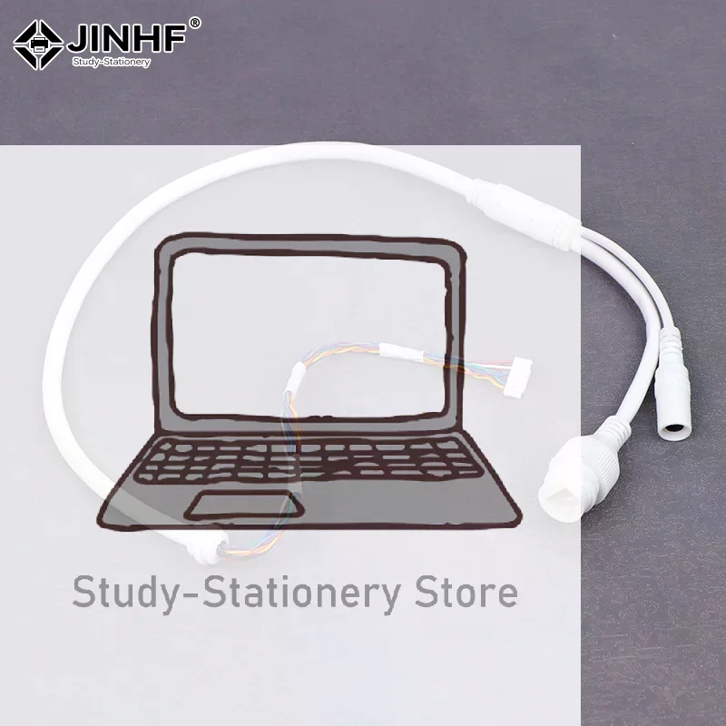 

1pc Ethernet Lan Cable PoE RJ45 Network Cable 10 Pin 10 Core For Hikvision Ip Camera