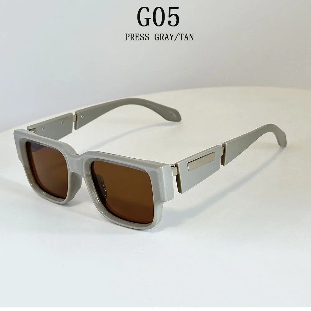 Quadratische Sonnenbrille für Herren, Vintage-Luxus-Sonnenbrille für Damen, 2025, Retro-Mode, Brille, Urlaub, Gafas De Sol Hombre, Lunette Soleil Femm – Detail 5