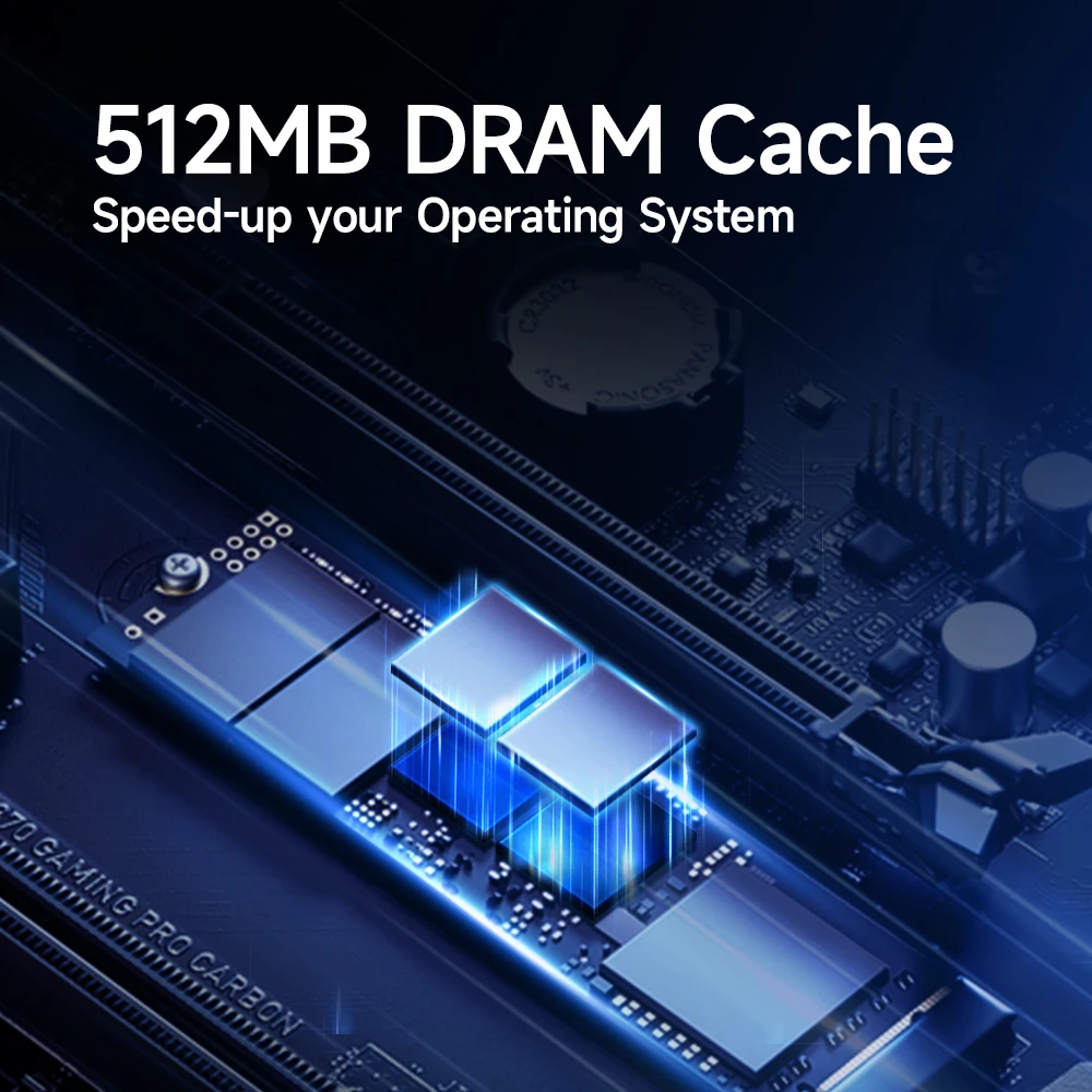 Imagem -03 - Movevelocidade 3500 mb s Ssd Nvme M.2 2280 com Cache Dram 512gb Unidade de Estado Sólido Interno m2 Pcie 3.0x4 2280 Ssd para Computador Portátil