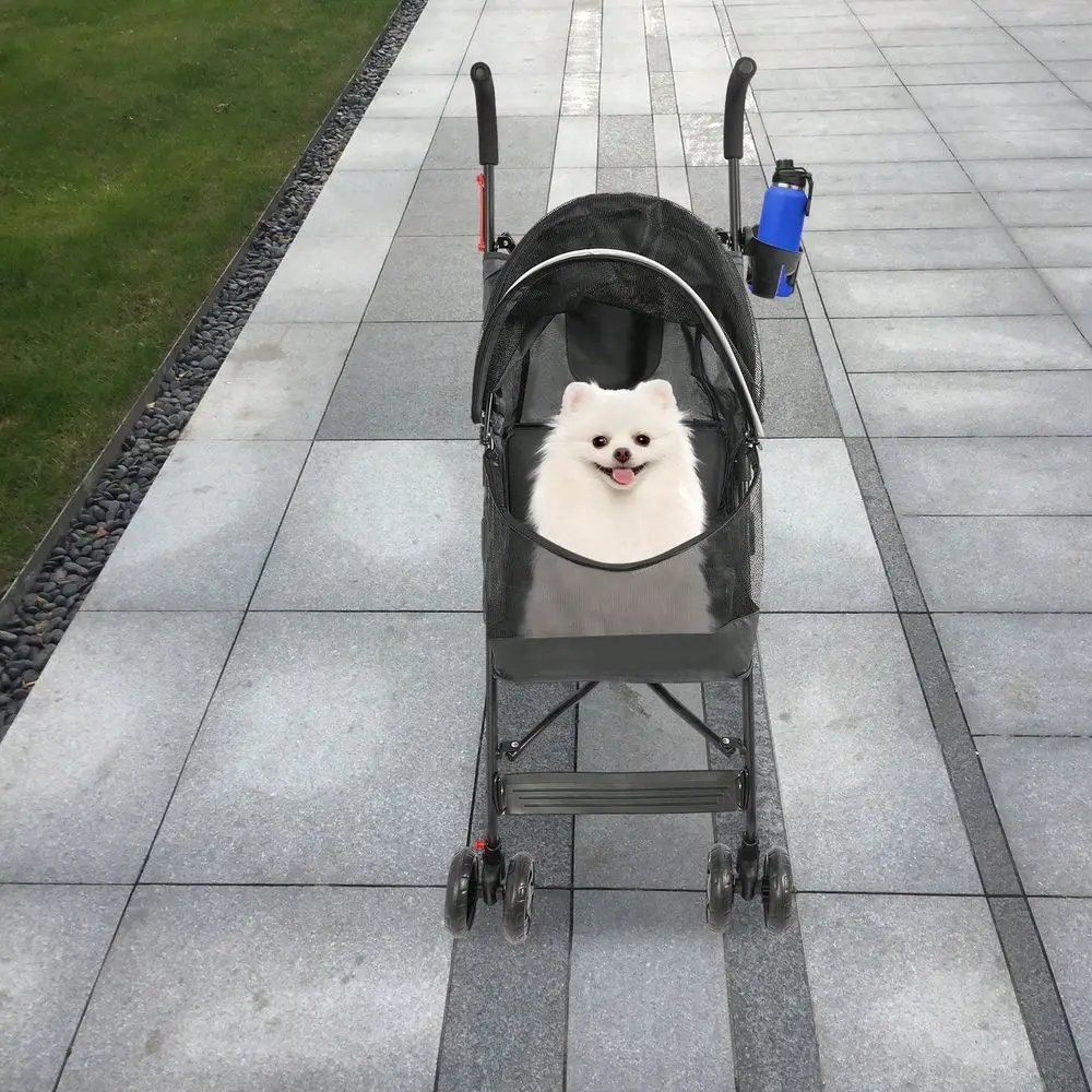 Pet Travel Stroller, Pet Stroller, Foldable Pet Stroller For Carrying Small And MediumSized Dogs Or Cats Under 22 Lbs