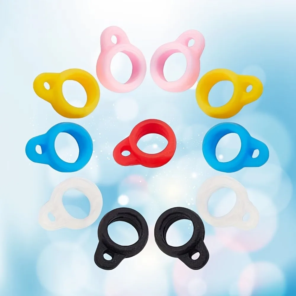 20pcs random Multi-Color Silicone Pen Lanyards – 6 Colors, Adjustable Neck Strap, Anti-Loss for Pens, Keys