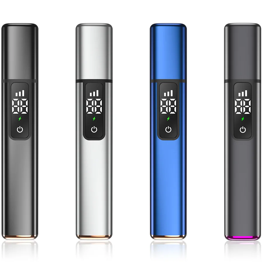 Elektryczny trymer do do włosów w nosie inteligentna moc z wyświetlaczem przenośny trymer do włosów o niskim poziomie hałasu dla mężczyzn bezbolesny kliper