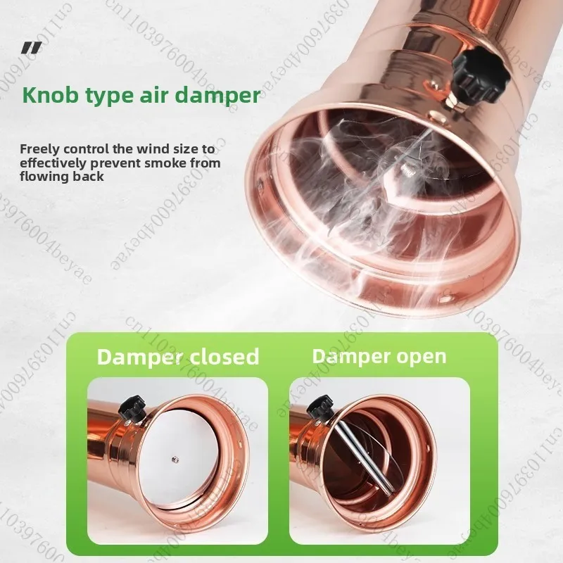

Upper retractable smoke exhaust pipe with fan, smoking pipe, barbecue smoking pipe, barbecue retractable ventilation pipe