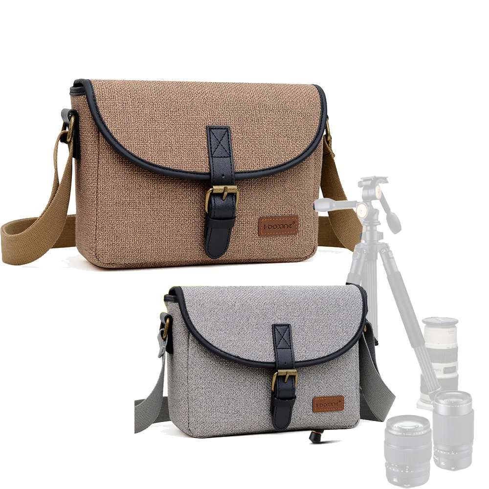 Vintage Messenger Camera Crossbody Shoulder Bag Sling Bag for Canon Nikon Sony DSLR SLR Digital Cameras