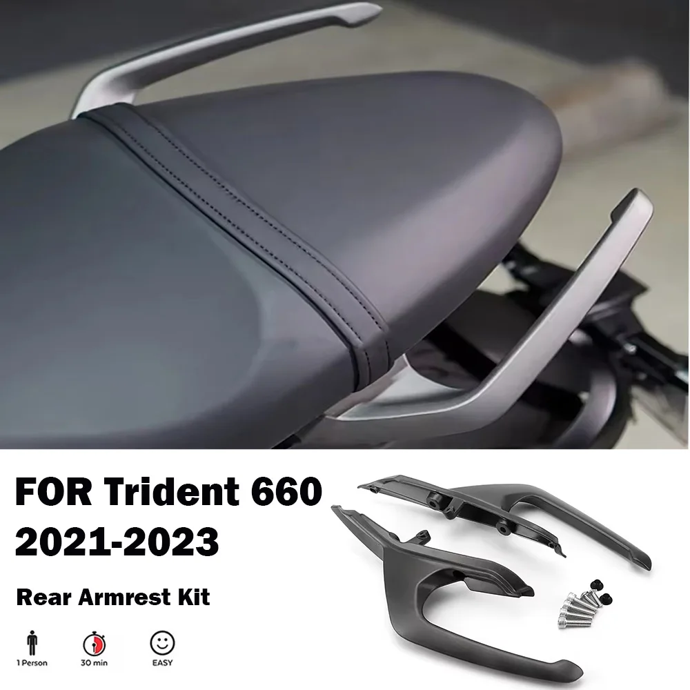 

For Trident 660 TRIDENT 660 2021 2022 2023 New Motorcycle Accessories Aluminum Armrest Passenger Handle Grab Bar Rear Hand Grip