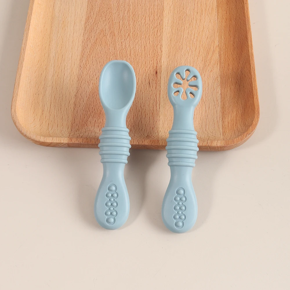 2PCS Silicone Baby Feeding Spo - Baby Led Weaning Set recension och pris