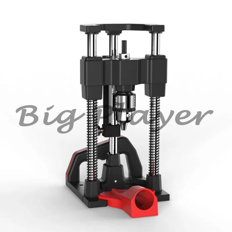 Aluminum alloy drill stand for wood and metal (capacity 1-10mm) - multi-angle drilling guide with scale