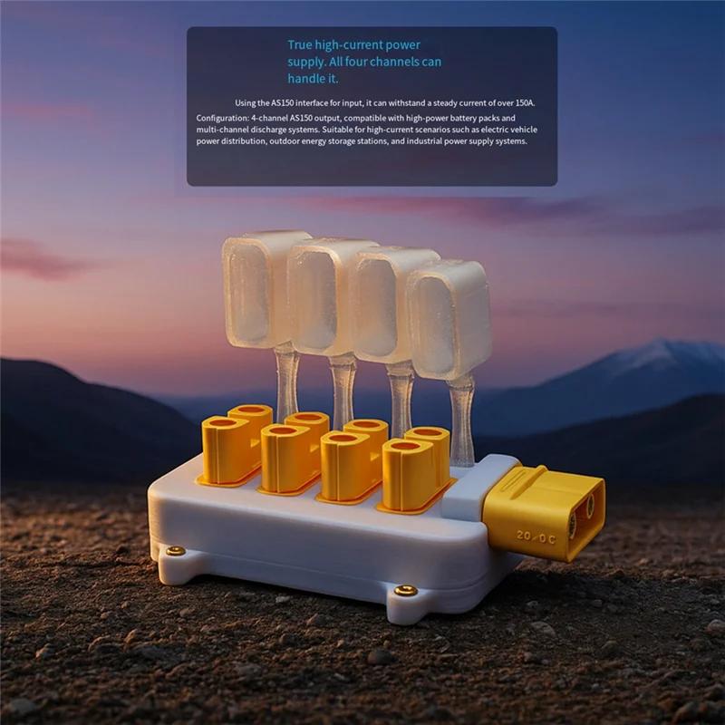 

【A42U】4-контактная плата распределения питания, плата питания электромобиля, позолоченная медная клемма для дрона, радиоуправляемая лодка, электромобиль