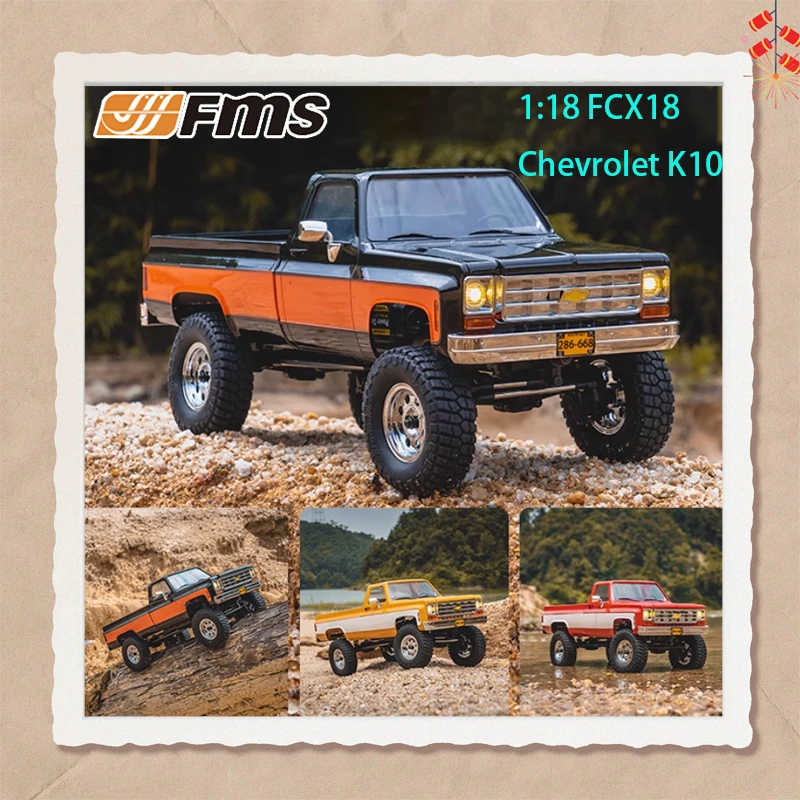 

Fms 1:18 Fcx18 Chevrolet K10 Pickup Truck Model Electric Remote Control Climbing Car Off-Road Vehicle Four-Wheel Drive Toy