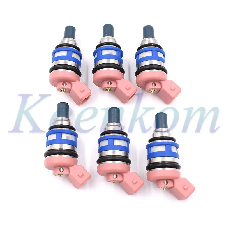 6PCS Fuel Injector Nozzle For Nissan Maxima II (J30) 3.0 i Saloon 1988-1994 1660085E06 1660021V02 1660085E00 1660085E05