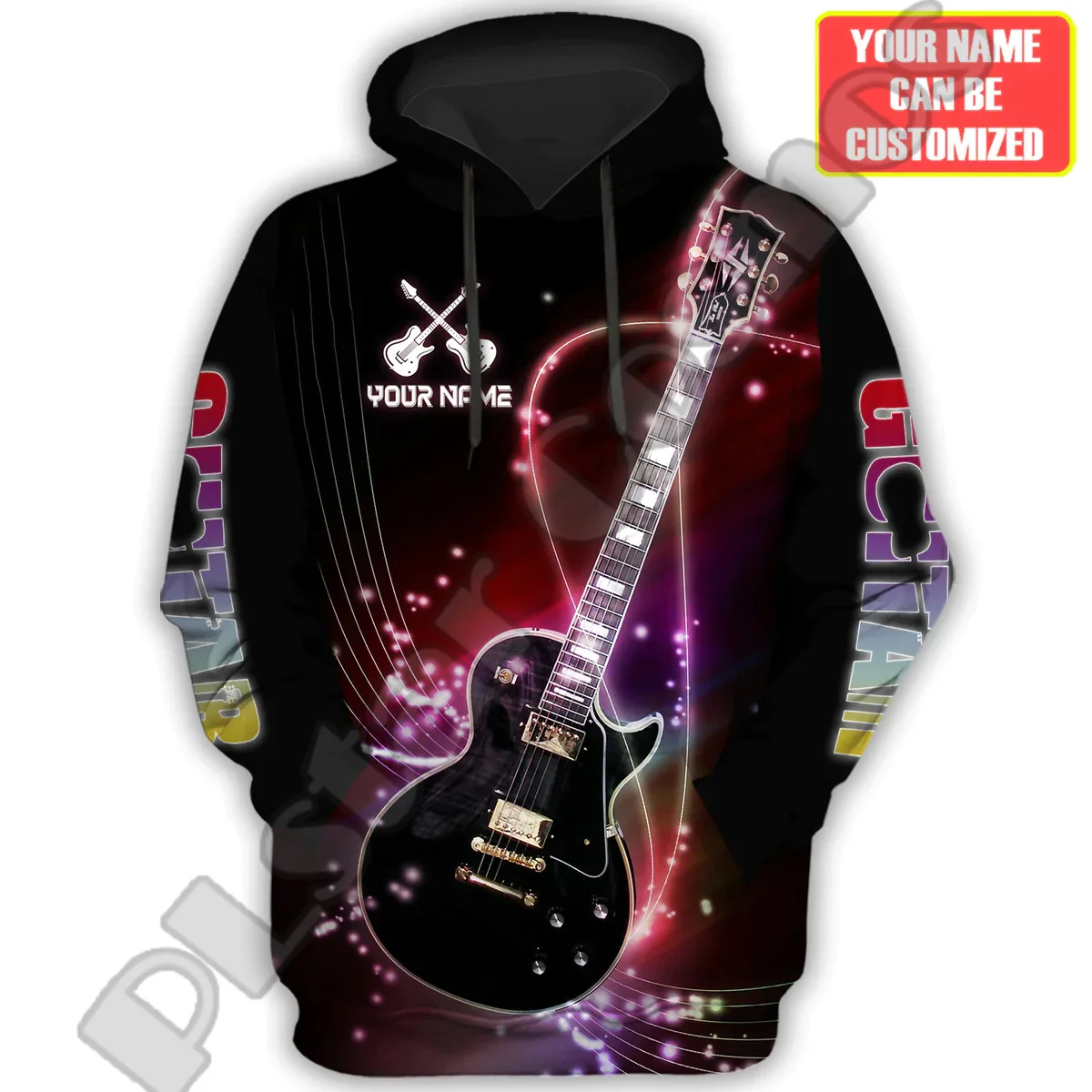 

NewFashion Custom Name Music Electronic Guitar Colorful Polyester Retro Tracksuit 3DPrint Harajuku Casual Funny Hoodies Jacket 6