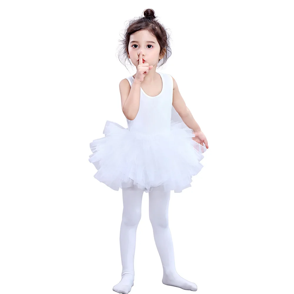 HOT Girl Ballet TuTu Dress Lace  Ballet Kids Dancing Party Dress Performance Costume Princess Wedding Girl Dress 2-8 Ys