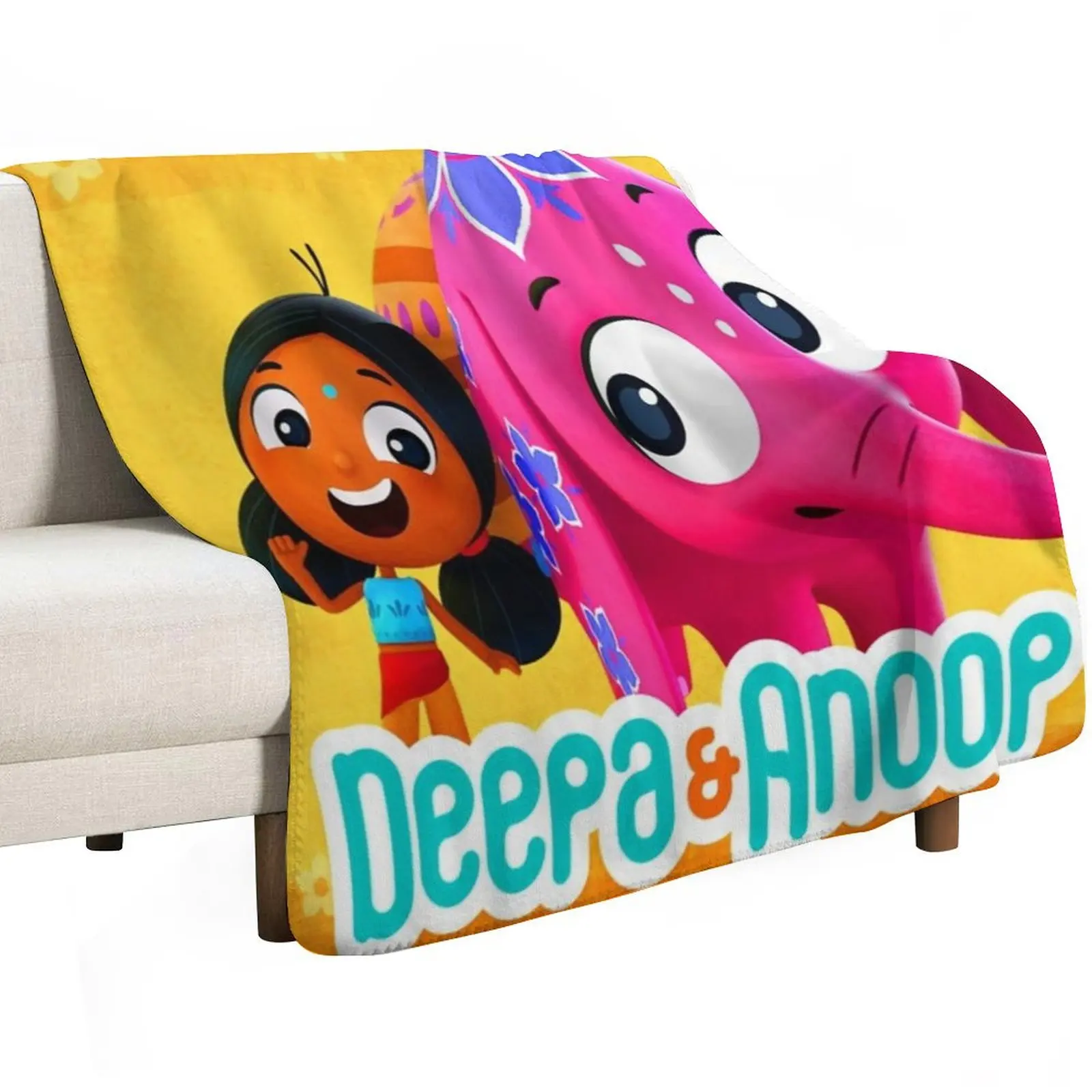 Deepa and Anoop Throw Blanket Polar Blankets Sofas Of Decoration Soft Plush Plaid Sofa Comforter Moving Blankets