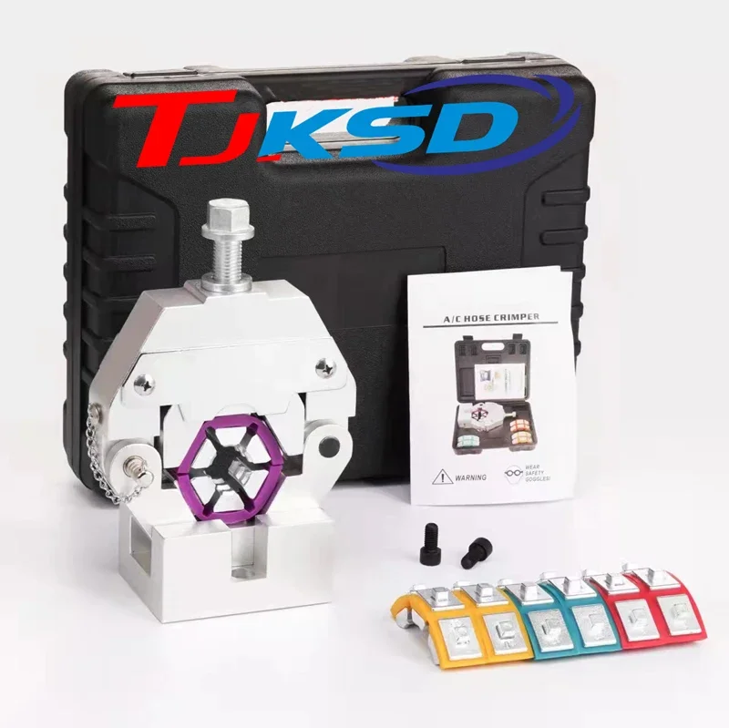 

Car Air Conditioner Auto Ac Hose Manual Crimping Tool Hydraulic A/c Hose Crimper Kit for Sae R134a and R12