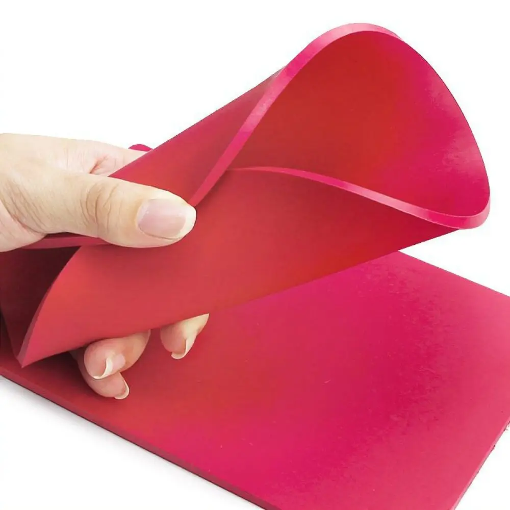 Pour HLISON, tapis de tampon en éponge épaisse, coussin en caoutchouc, support de tampon pour bureau, finance, papeterie, base de support pour tampon, assistant d'impression nette