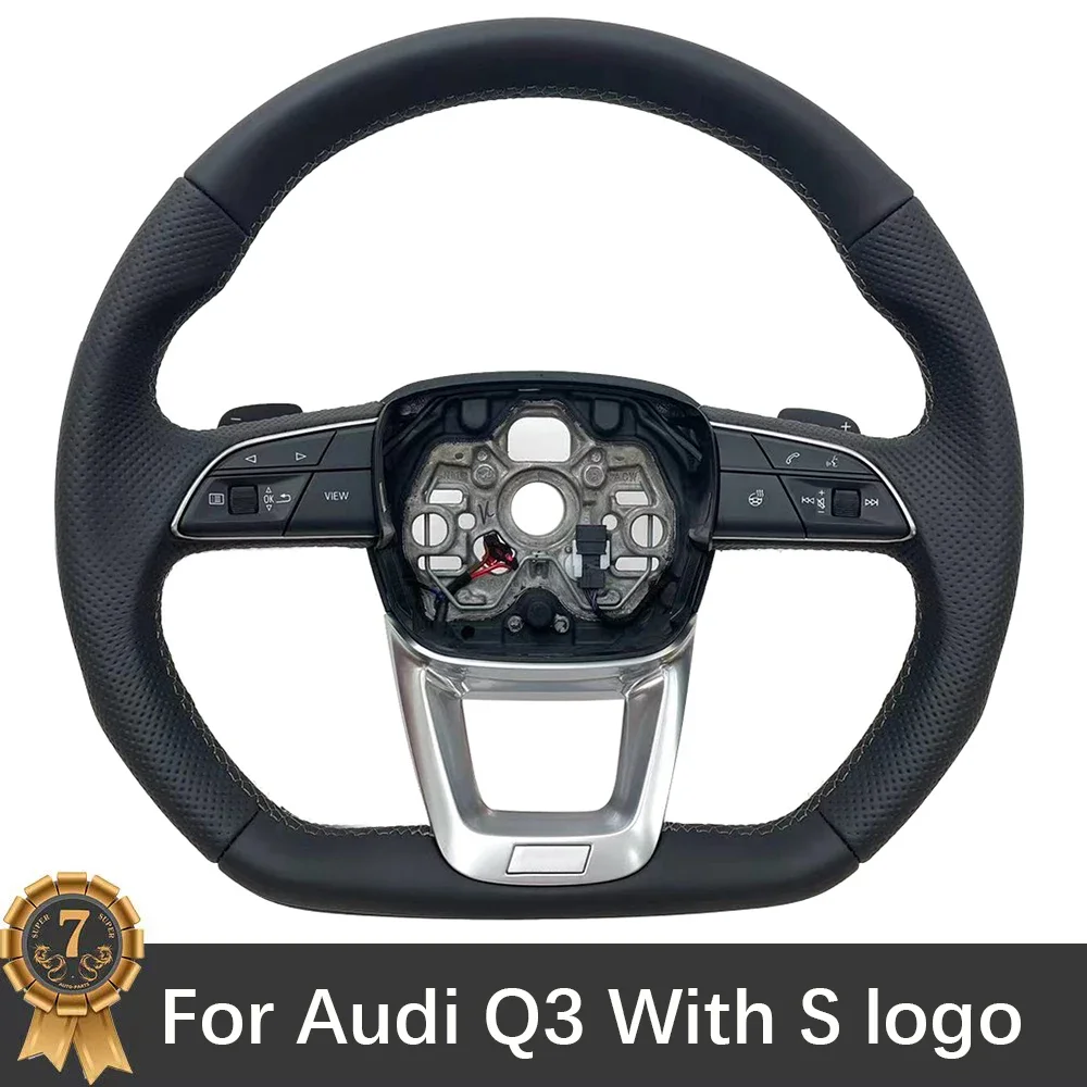 

For Audi Q3 D-Shaped Multifunctional Heated Steering Wheel With S LOGO Assembly Accessories