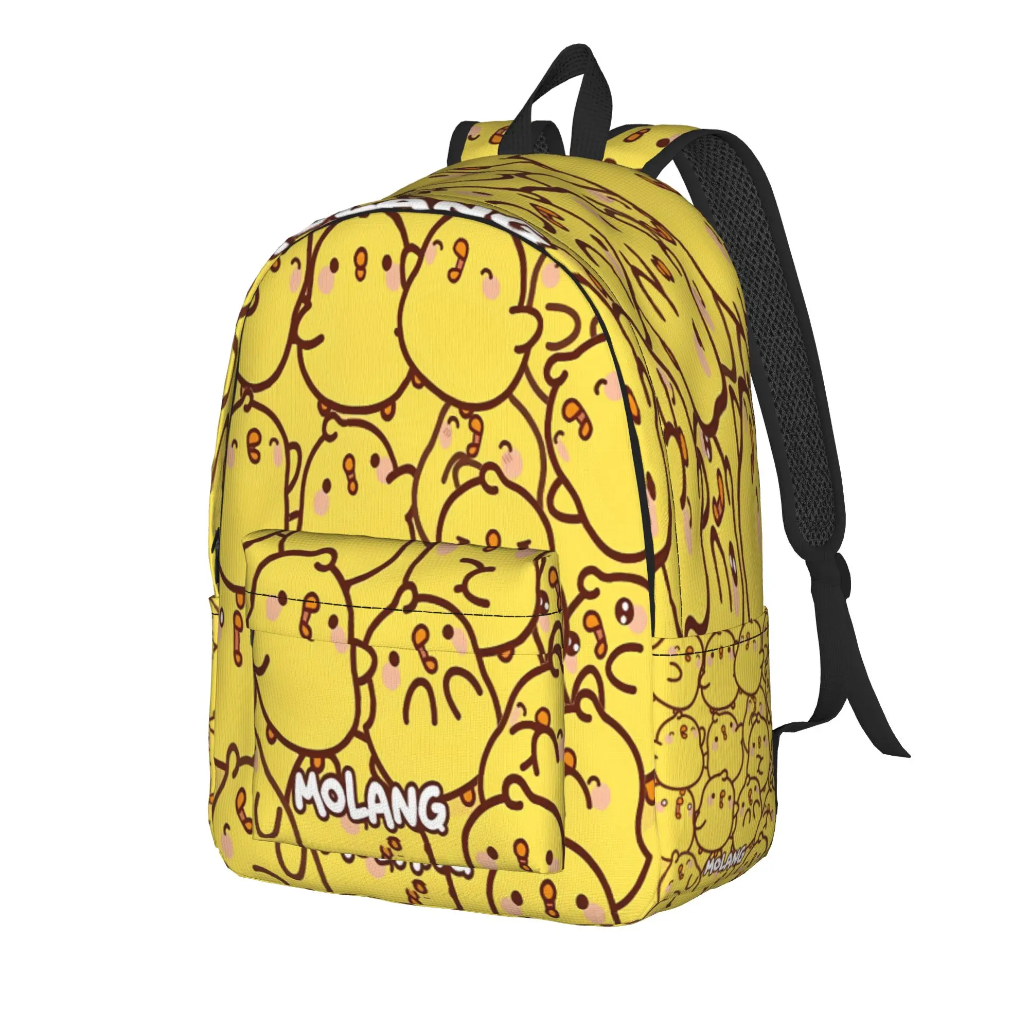 Molang Funny Cartoon Backpack  Outdoor Style Backpacks Student Fun School Bags Colorful Soft Rucksack