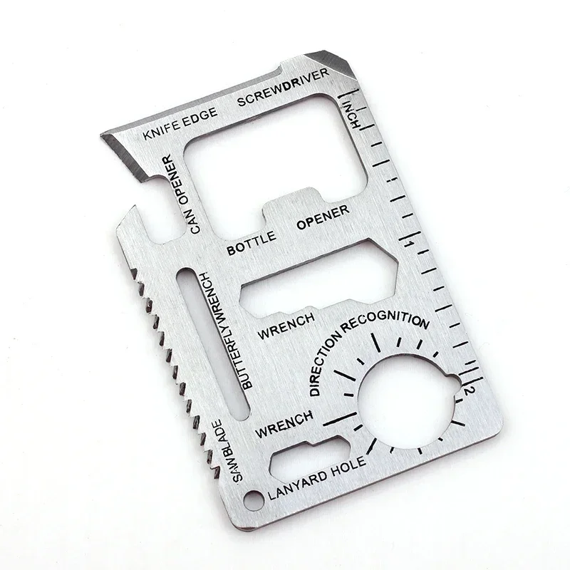 

Outdoor Camping Survival Metal Stainless Steel Multi Function Credit Multi Tool Card