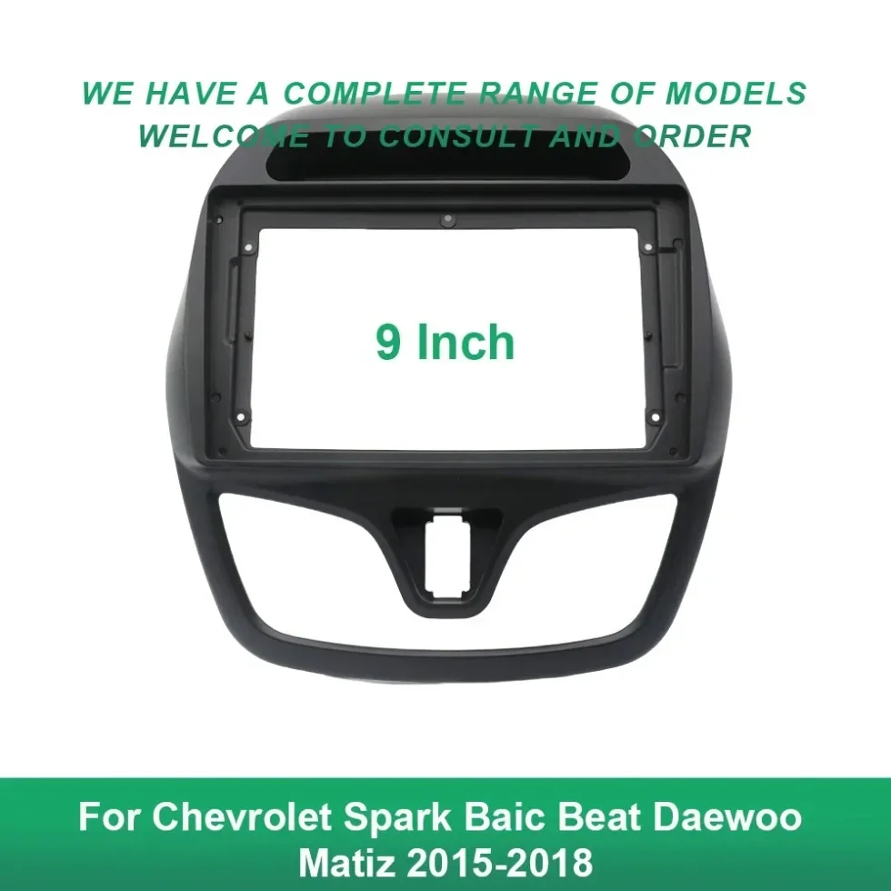 

9 Inch Car Radio Fascia Frame Adapter For Chevrolet Spark Baic Beat Daewoo Matiz 2015-2018 Android Radio Dash Fitting Panel Kit