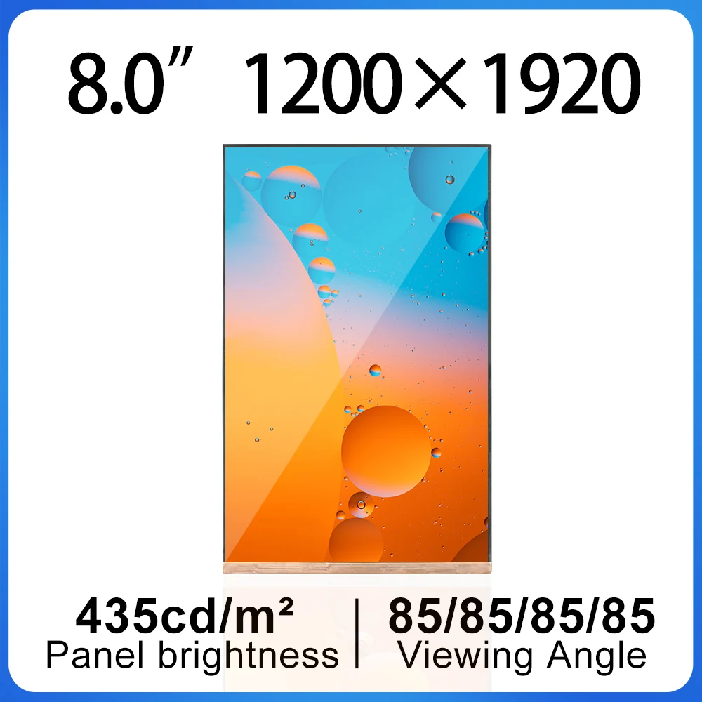 

1200x1920 8-дюймовый вертикальный экран Fhd 45pin Mipi интерфейсы Ips ЖК-дисплей NV080WUM-N61 для распознавания лица