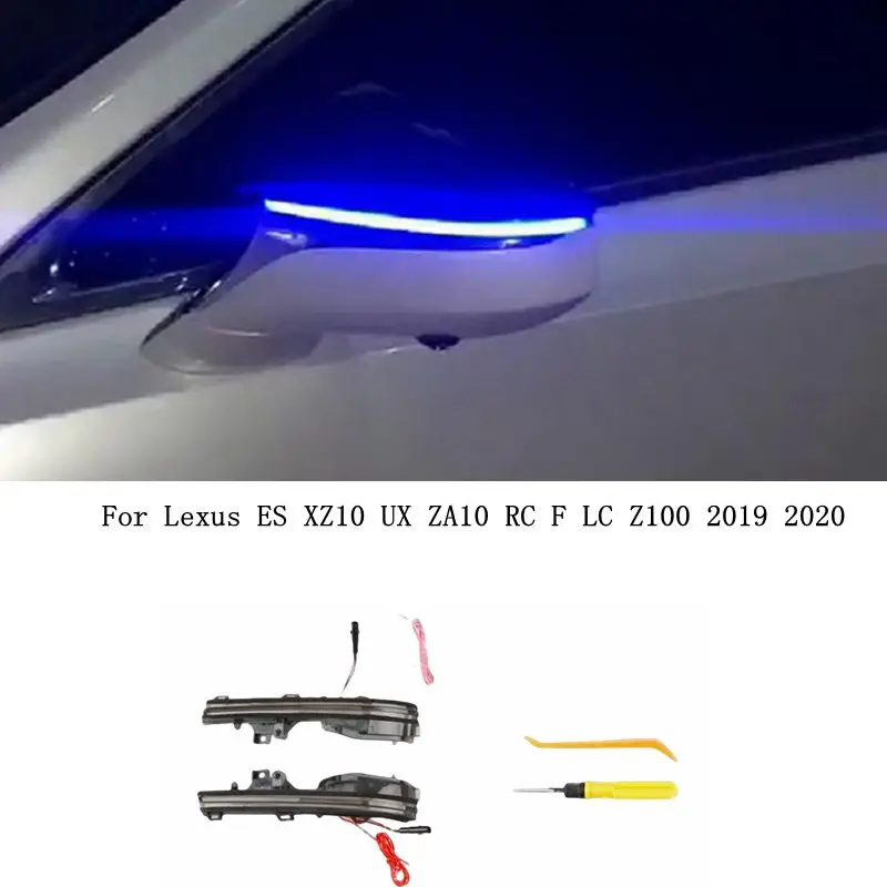 2ks LED dynamické kroutit signál strana zrcadlo sequential indikátor blikač pro lexus ES XZ10 UX ZA10 RC F LC Z100 2019 2020