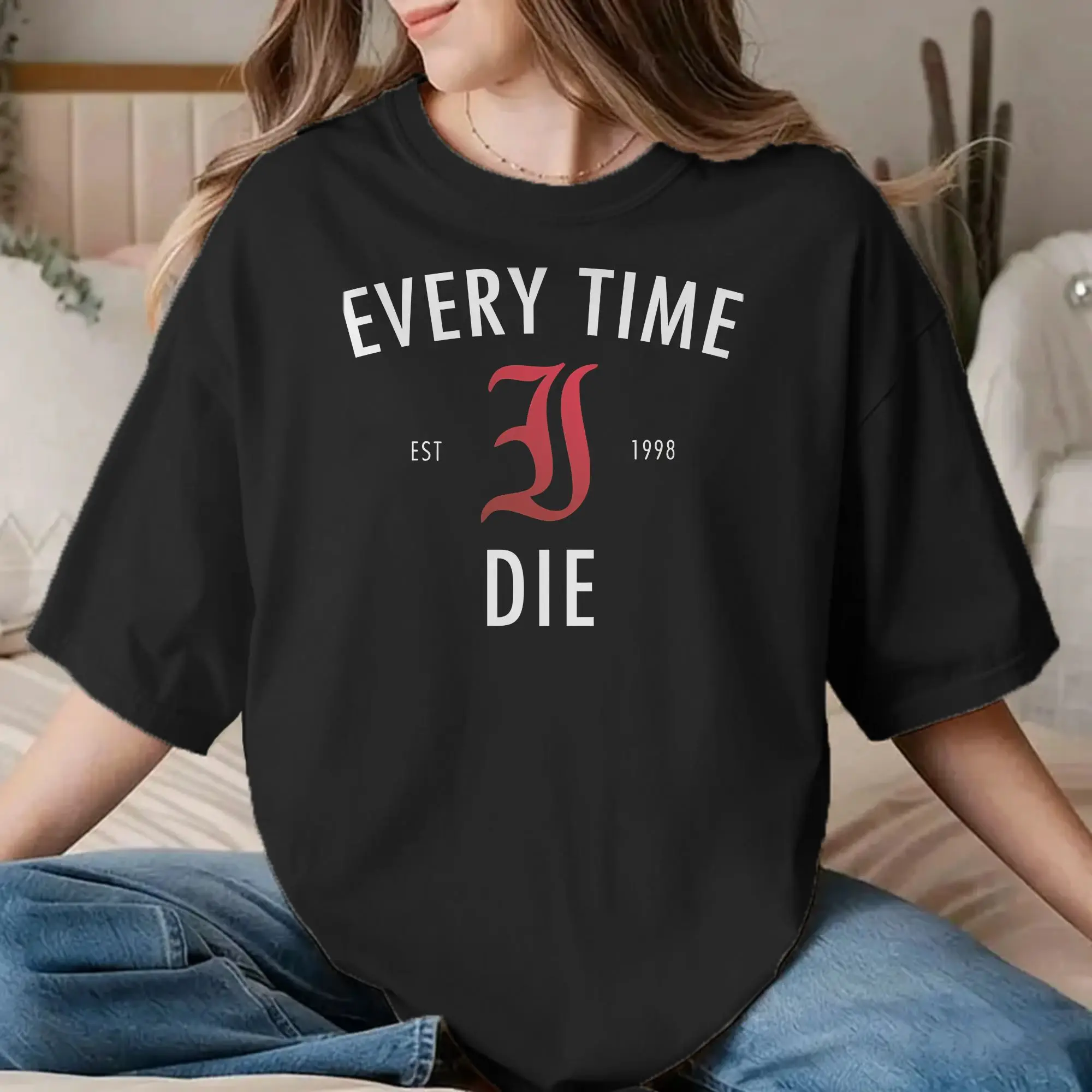 Every Time I Die Metalcore Music T-Shirt Men Women  Hipster Pure Cotton Tees O Neck Short Sleeve T Shirts Adult Clothes